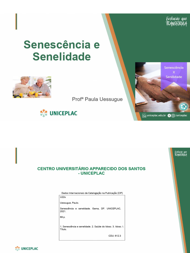 Diferenças entre Senescência e Senelidade | PDF | Envelhecimento ...