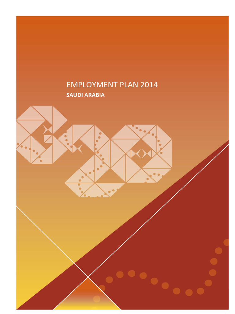 g20 Employment Plan Saudi Arabia | PDF | Employment | Unemployment