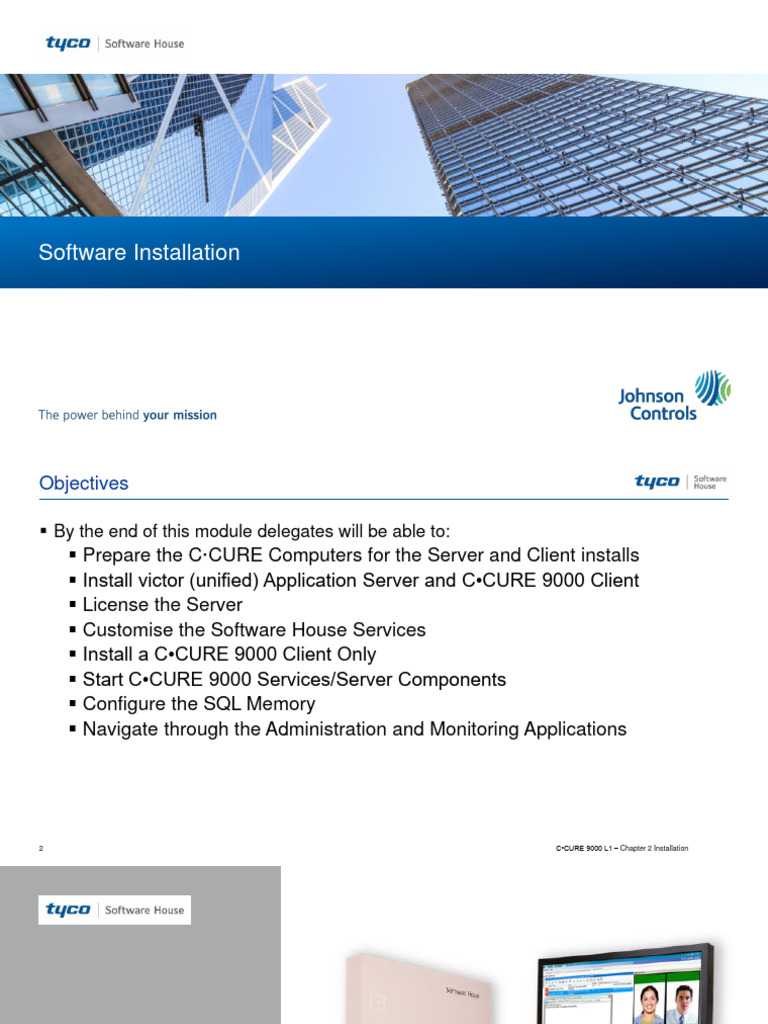 Technical Training CCURE 9000 - Chapter 2 Installation v2.90 | PDF ...