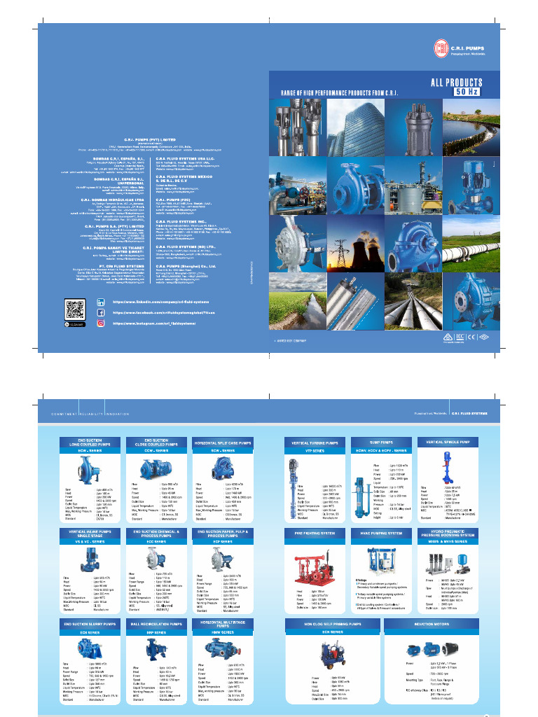 CRI All Products Catalog 50Hz | PDF