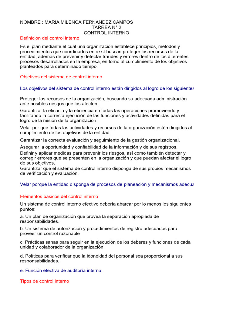 Guía de Control Interno Empresarial | PDF | Contabilidad | Auditoría