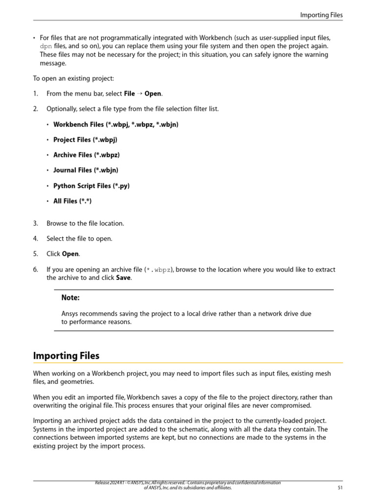 Opening and Importing ANSYS Files | PDF | System | Computer File