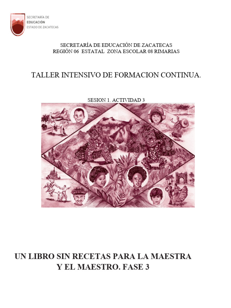 Un libro sin recetas: Fase 3 | PDF | Enseñando | Educación de la ...