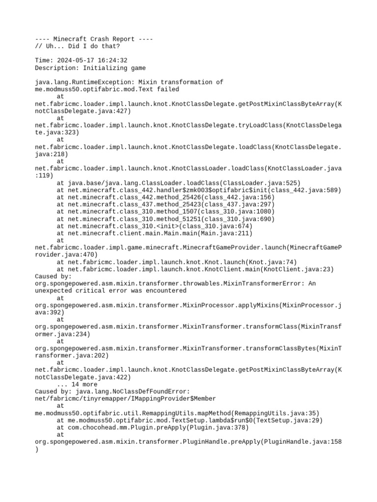 Crash 2024 05 17 - 16.24.32 Client | PDF | Computer Architecture ...