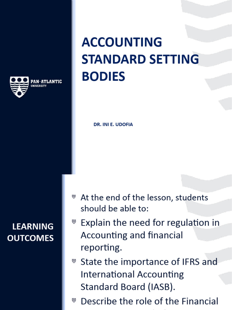 Role of Accounting Standard Setters | PDF | International Financial ...