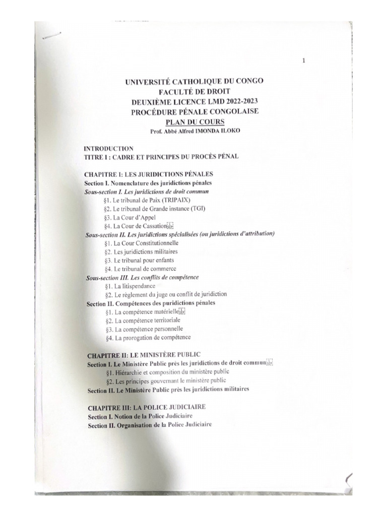 Université Catholique Du Congo | PDF