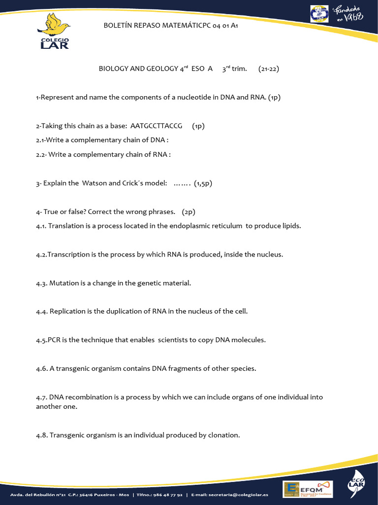 DNA and Evolution Study Guide | PDF