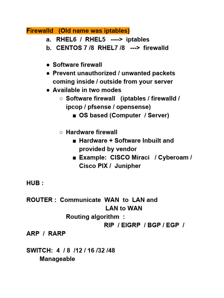 Firewalld Panic Mode Guide | PDF | Firewall (Computing) | Computer Network