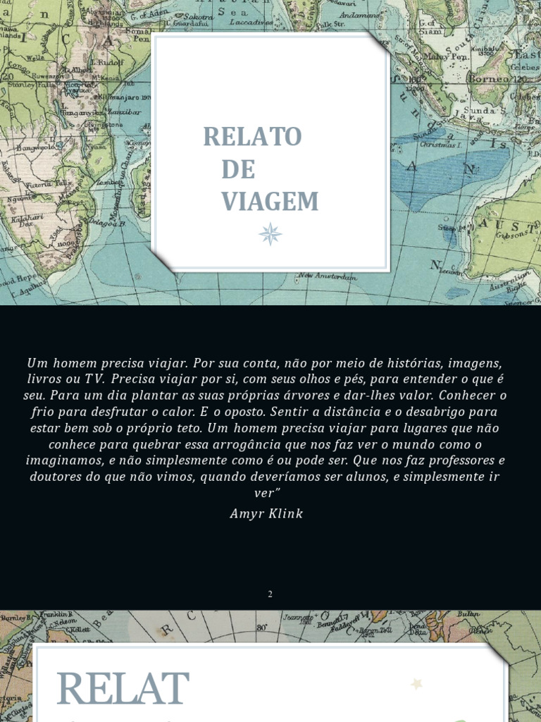 Relato de Viagem - Gênero Textual | PDF | Narrativa | Tempo