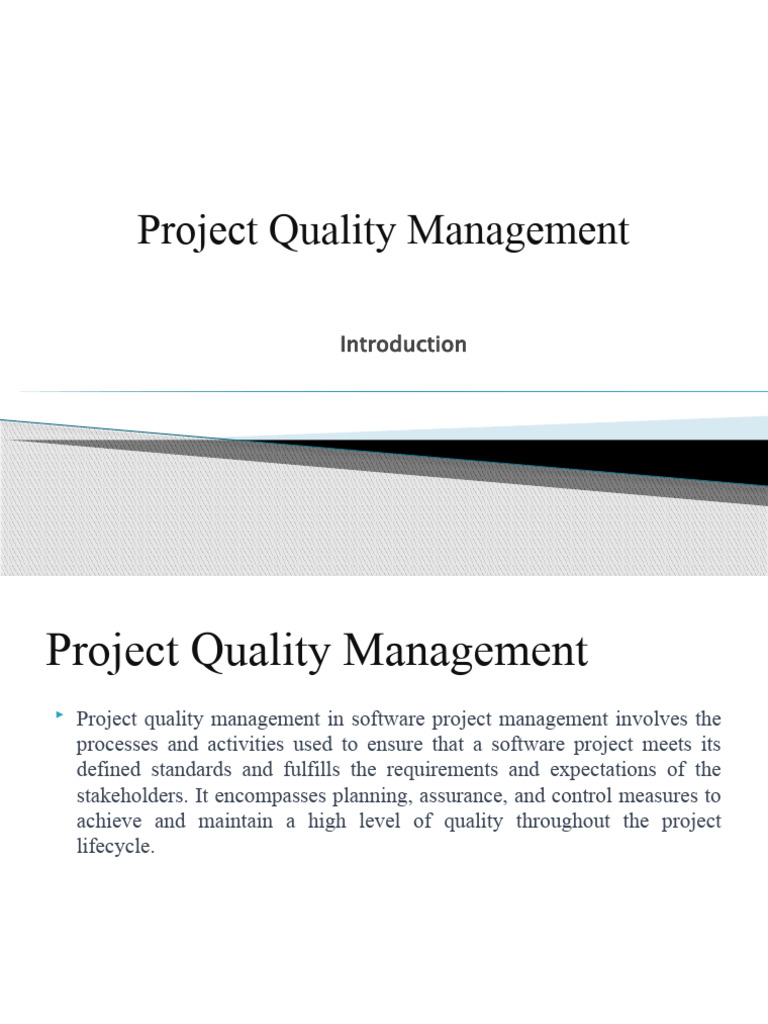 Effective Software Project Quality Management | PDF | Software ...