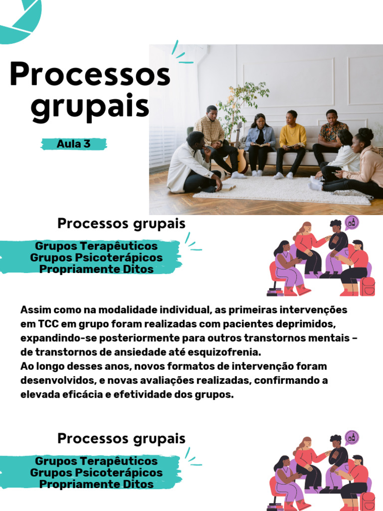 Eficácia da TCC em Grupos Terapêuticos | PDF | Terapia cognitiva ...