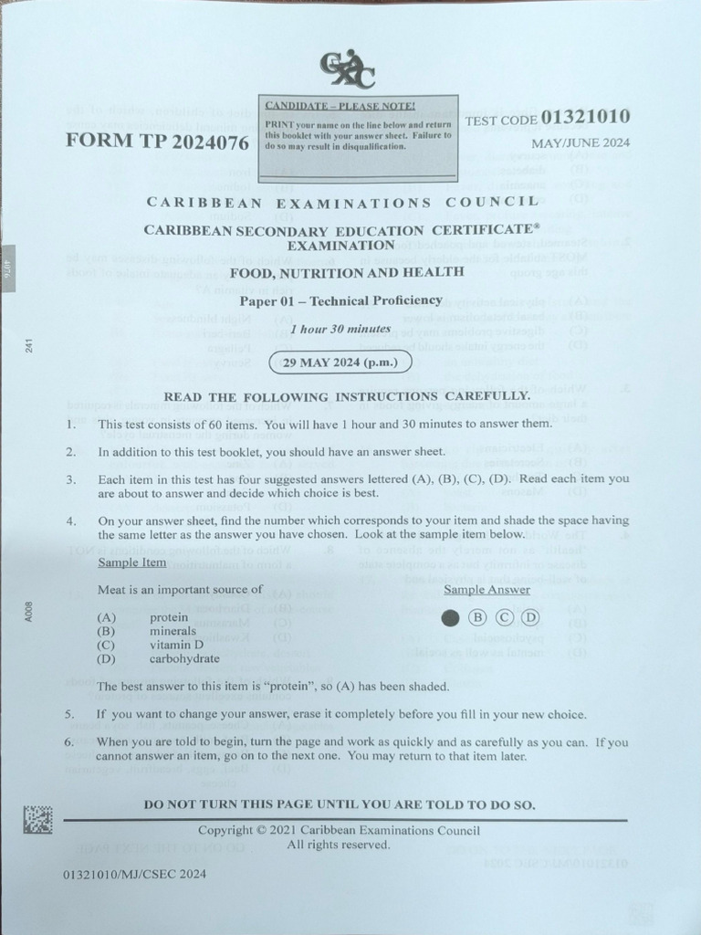 FOOD AND NUTRITION PAST PAPERS WITH ANSWERS PDF FREE DOWNLOAD GRADE ENGLISH visual data 2