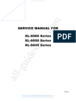 Brother XL6060 Series Sewing Machine Service Manual