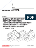 Brother XM3700 Sewing Machine Service Manual