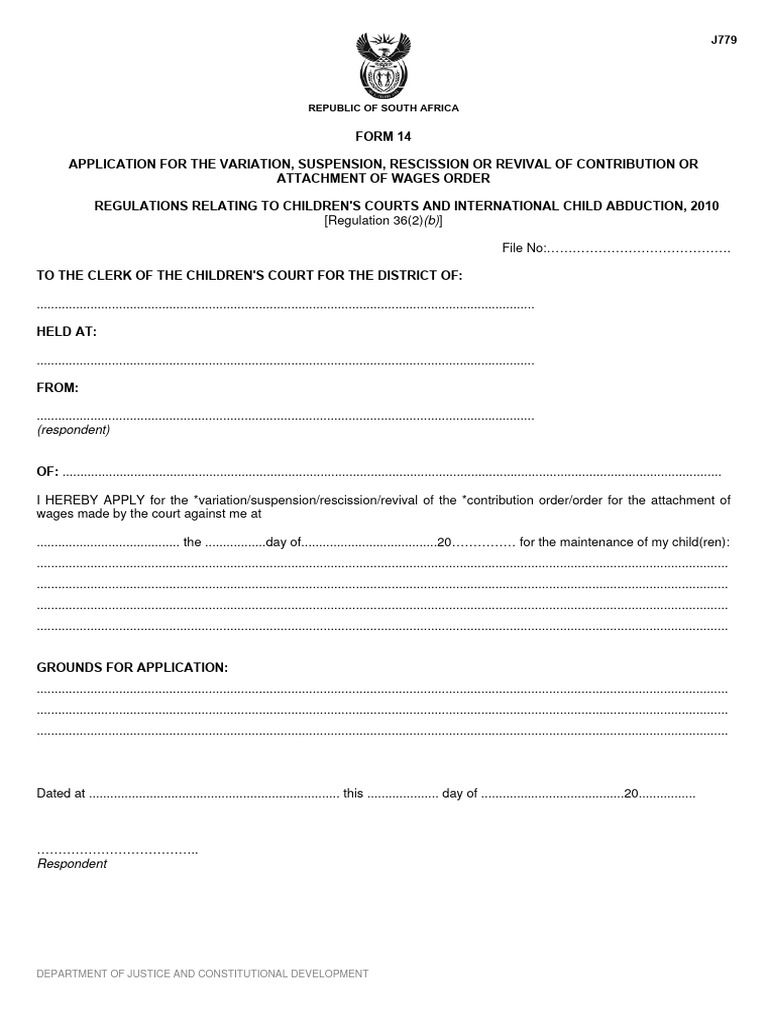 Child Maintenance Order Application Form | PDF | Justice | Crime & Violence