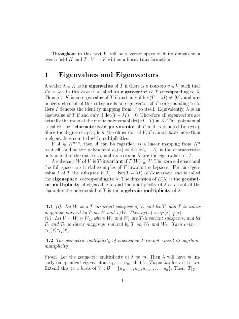 Bistlec Eigenvalues And Eigenvectors Operator Theory