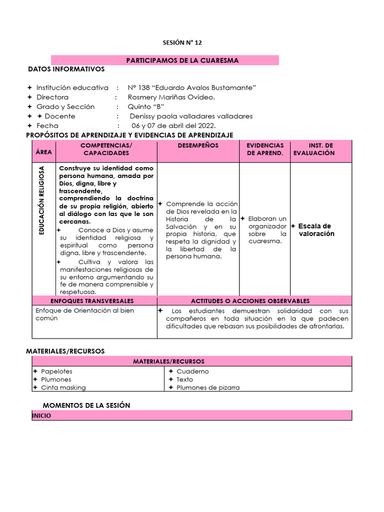 Sesion N12 | PDF | Prestado | Conceptos psicologicos