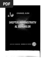 Dreptul Administrativ Al Bunurilor - Emanuel Albu - 2008 - 180 Pag