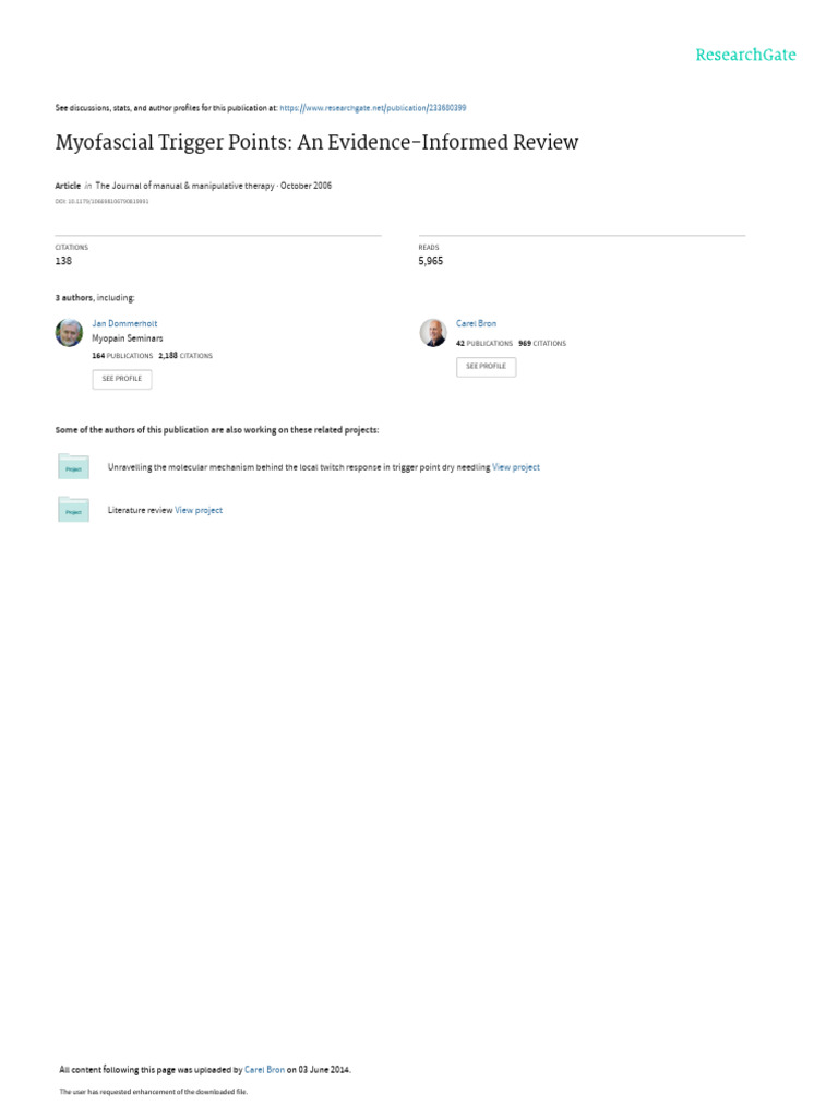 4.-+Myofascial+Trigger+points++an+evidence-informed+review | PDF ...