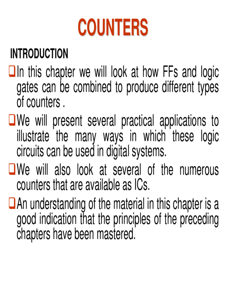 Understanding Asynchronous Counters | PDF | Electrical Circuits ...