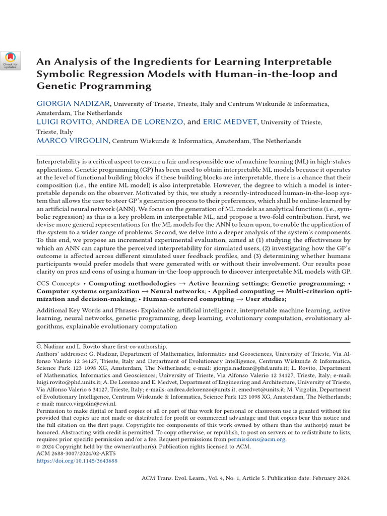 SR Models With Human in The Loop | PDF | Artificial Neural Network ...