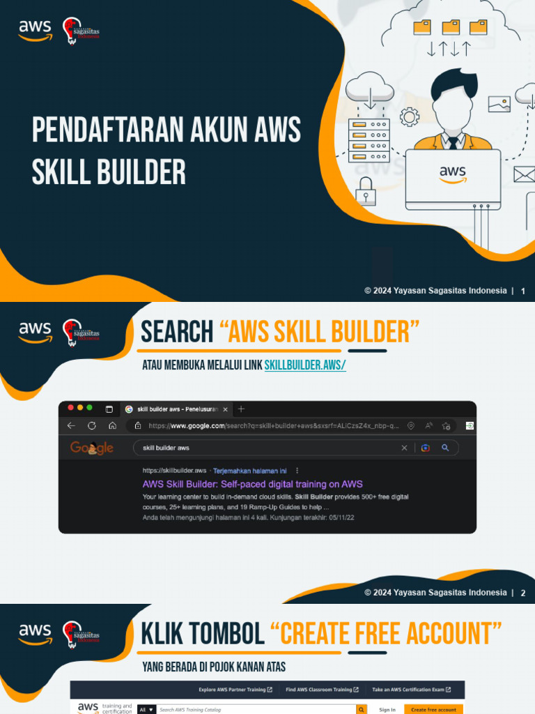 Pendaftaran Akun AWS Skill Builder | PDF