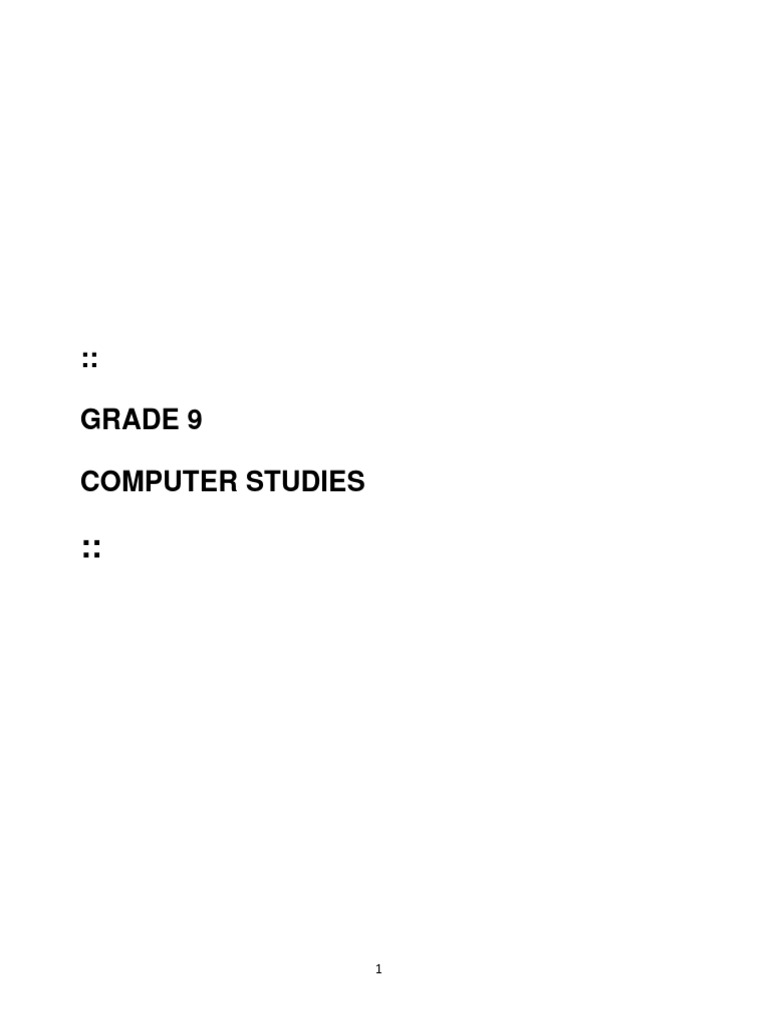 Grade 9 computer science notes download free pdf spreadsheet