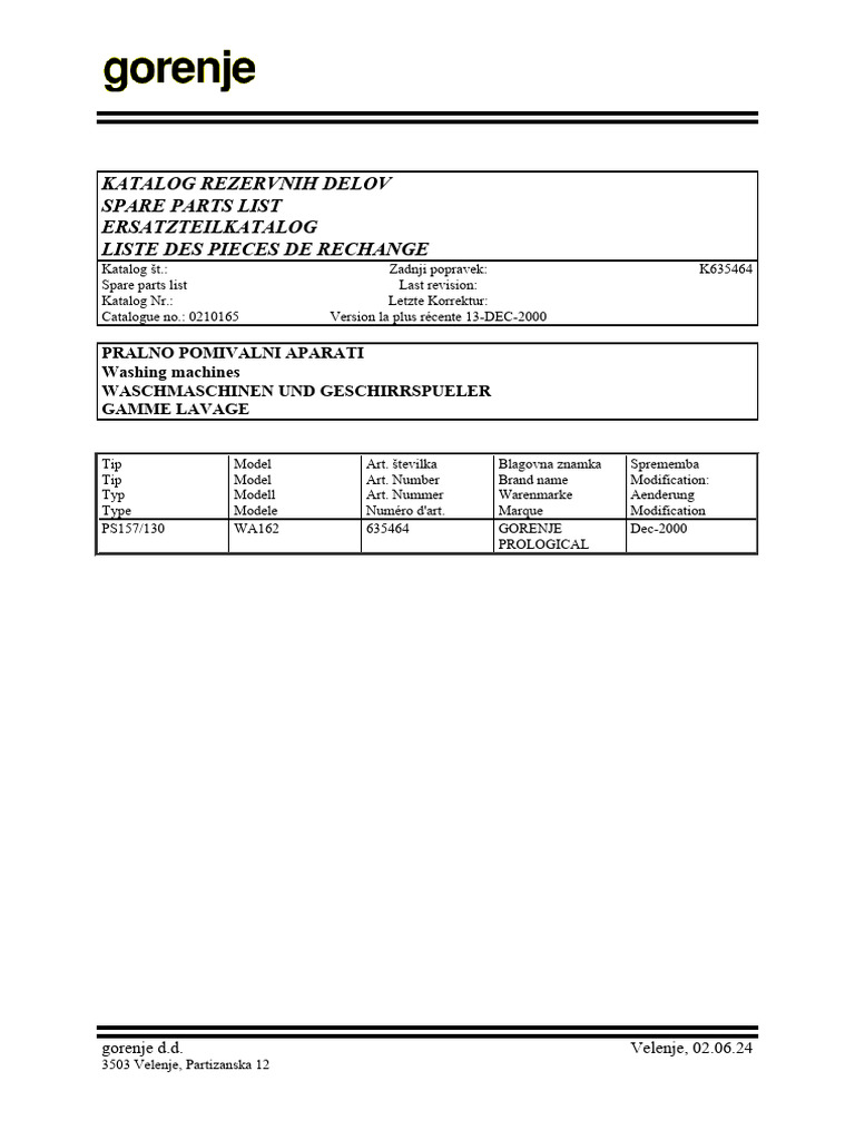 Motore - Lavatrice - GORENJE - 4347467