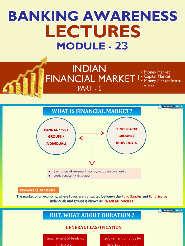 Overview of India's Financial Market | PDF | Financial Markets | Money