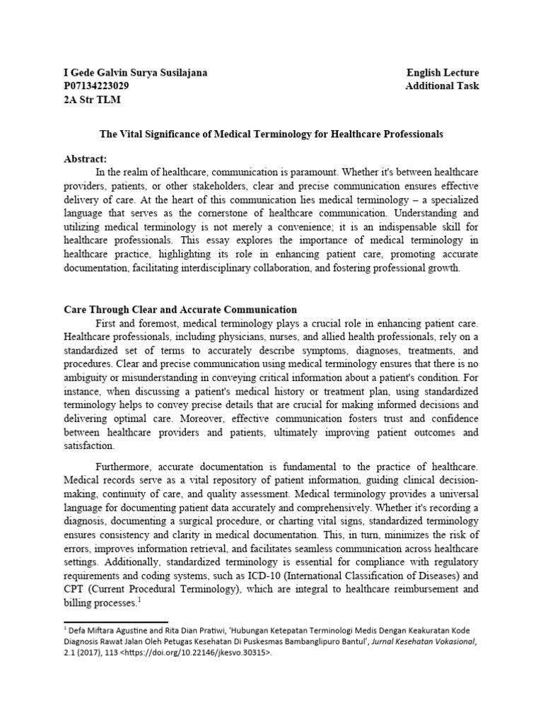 Medical terminology for healthcare professional download free pdf
