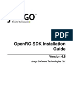 Openrg SDK Installation Guide: Jungo Software Technologies LTD