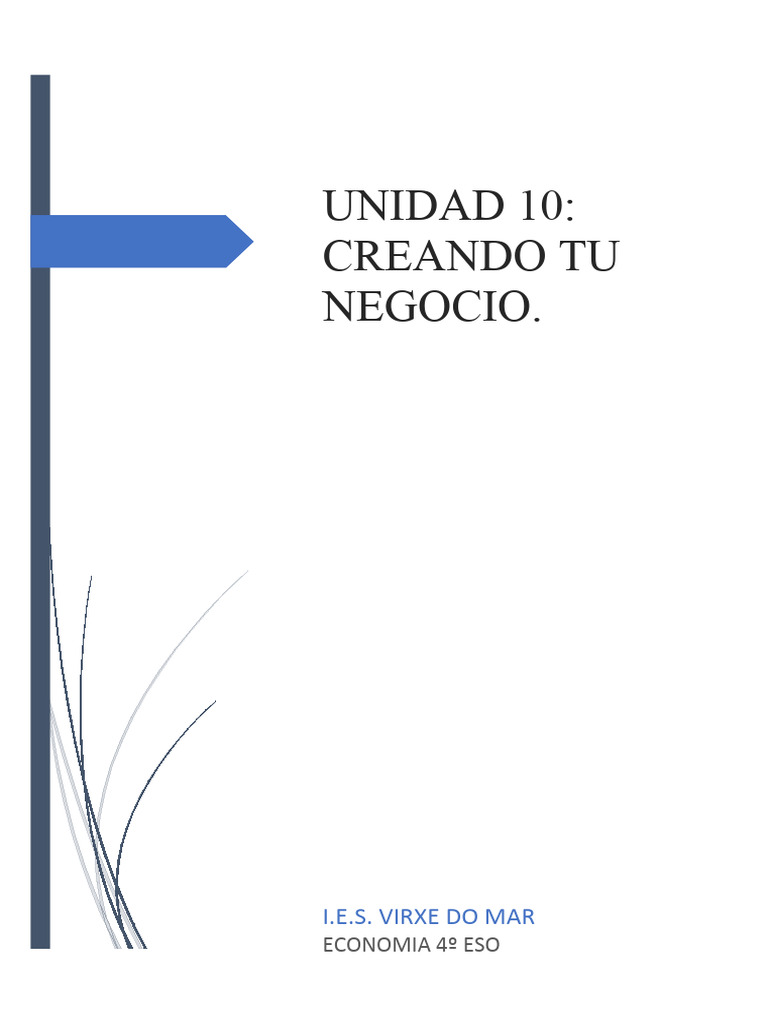 Tema 10. Creando Tu Negocio | PDF | El pensamiento de diseño | Mercado ...