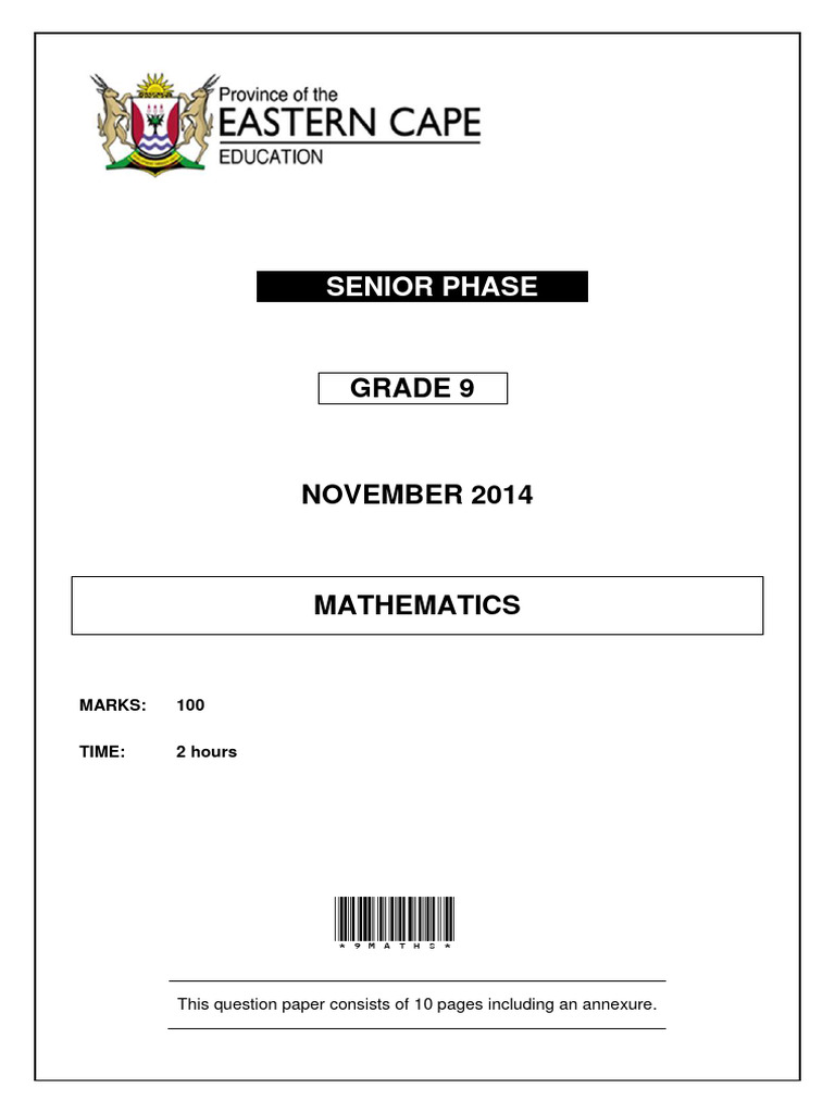 Senior Phase: Grade 9 | PDF | Length | Volume