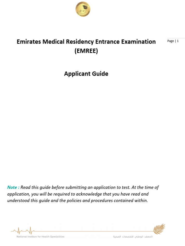 EMREE examGuideApplicantGuide2021 240511 205655 | PDF | Surgery ...
