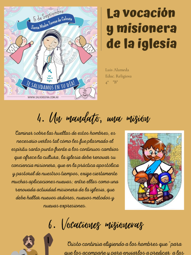 Vocación misionera de la iglesia hoy | PDF | Misionero | Iglesia Católica