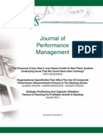 Journal of Performance Management: - Rich Weissman