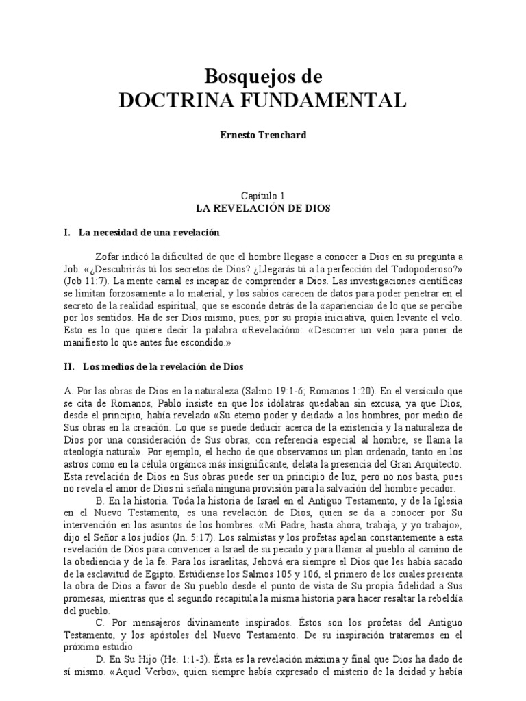 Doctrina Fundamental | PDF | Expiación en el cristianismo | Pecado
