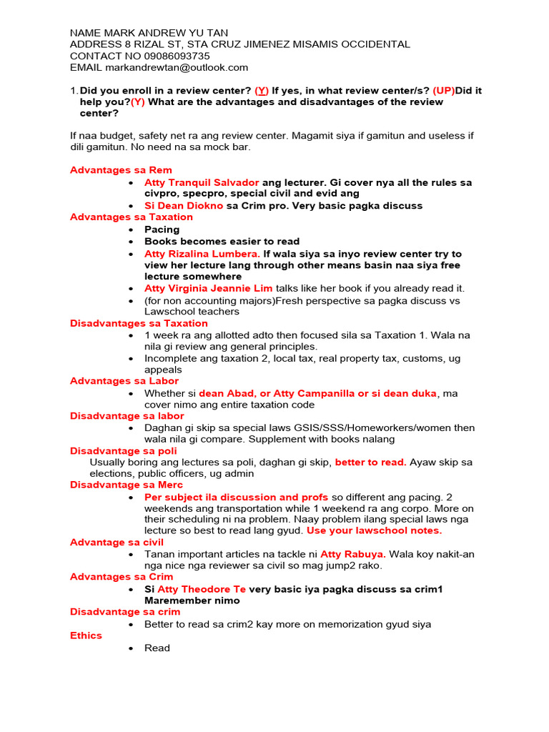 Bar Exam Preparation Insights and Tips | PDF