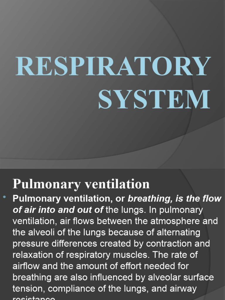 Understanding Pulmonary Ventilation | PDF | Hemoglobin | Breathing