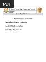 BEEE 2024 Question Paper with Solutions | PDF | Inductance | Transformer