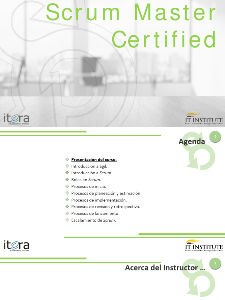 Curso de Certificación Scrum Master | PDF | Scrum (desarrollo de ...