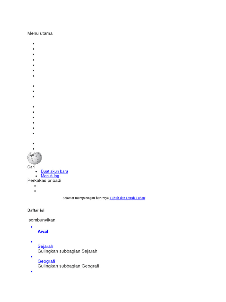 Menu Utama | PDF