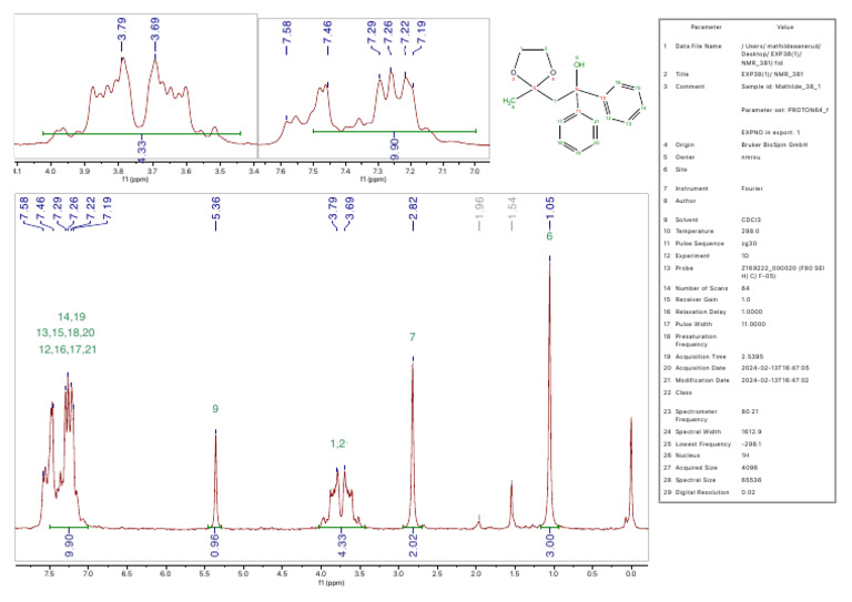 Exp 38 1 NMR PDF | PDF