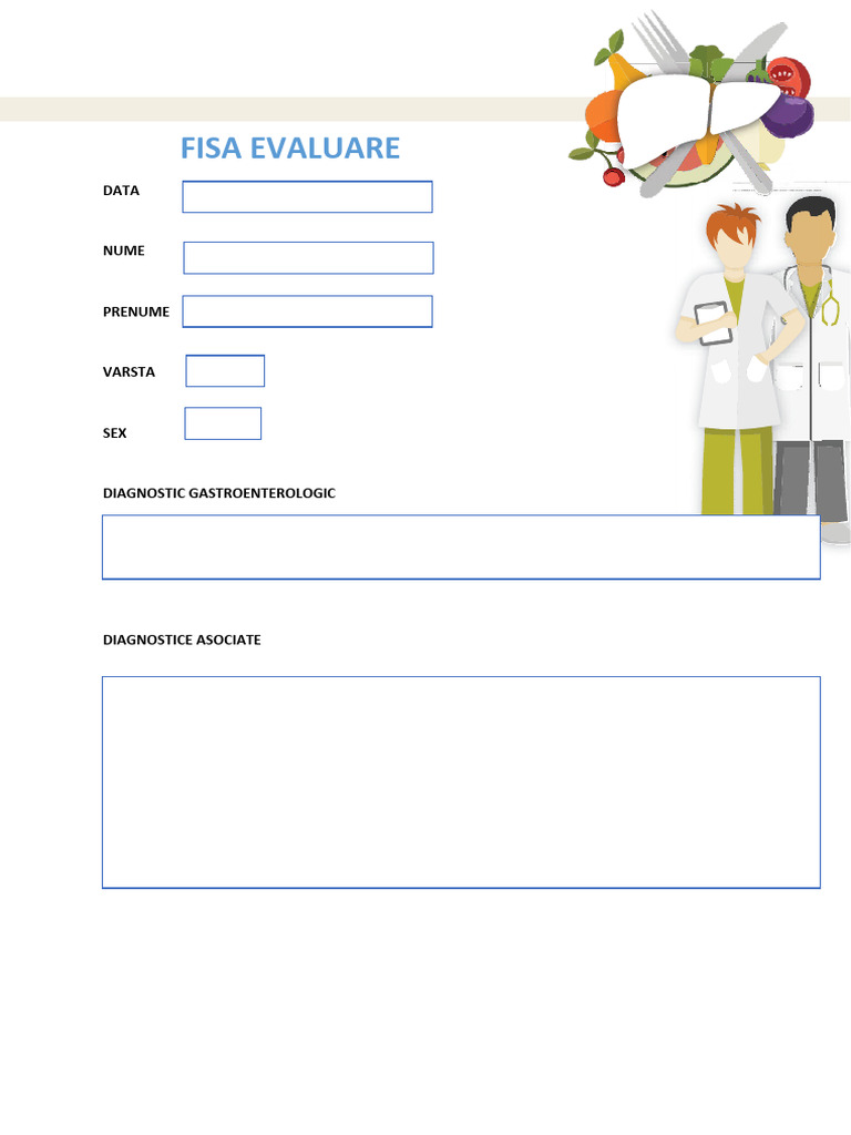 Fisa Evaluare Pacient Cirotic | PDF