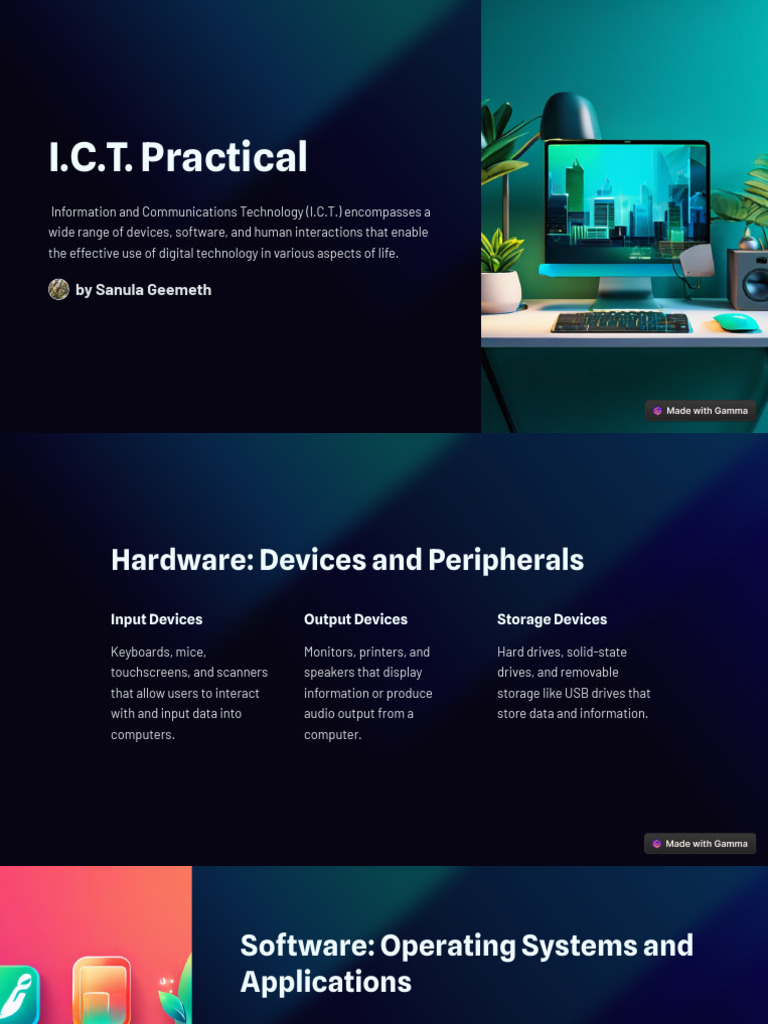 ICT Practical | Download Free PDF | Computer Data Storage | Input/Output