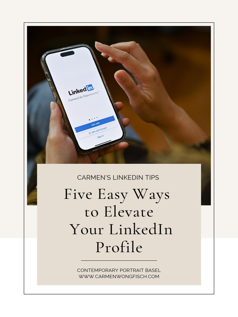 Boost Your LinkedIn Profile: 5 Tips | PDF | Linked In | Human Communication