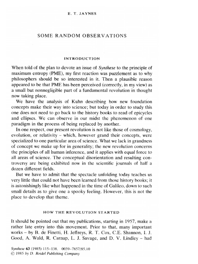 Information of Randomness | PDF