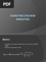 Exam FM Formula Reference Guide | PDF | Bonds (Finance) | Present Value