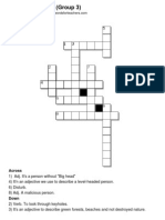 Vocab U1 Crossword 3