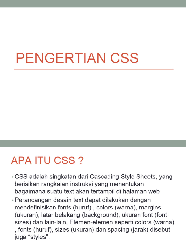 Pengertian CSS | PDF